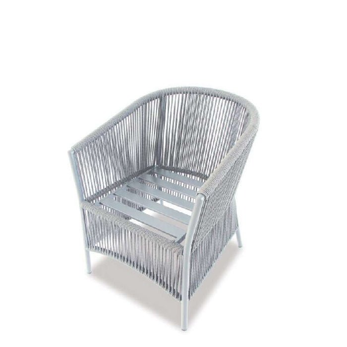 Omaha Outdoor Chair - White or Gunmetal Grey - Paulas Home & Living