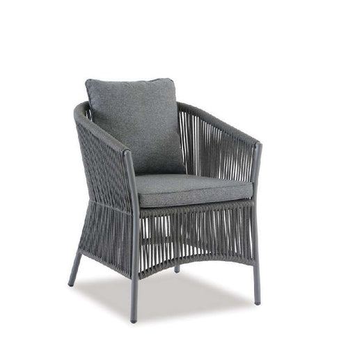 Omaha Outdoor Chair - White or Gunmetal Grey - Paulas Home & Living