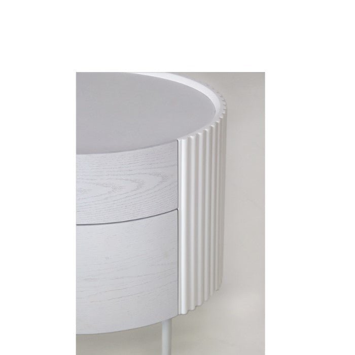 Ondata Bedside table - White - Paulas Home & Living