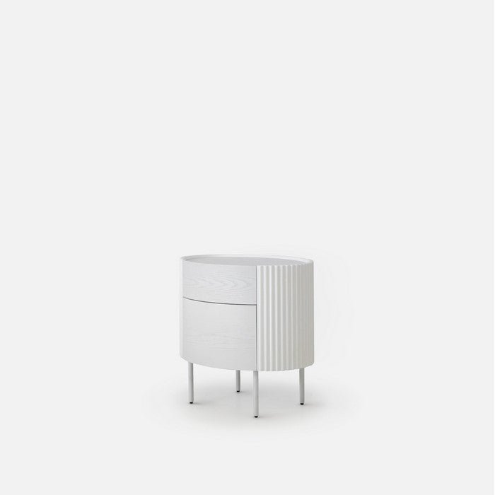 Ondata Bedside table - White - Paulas Home & Living