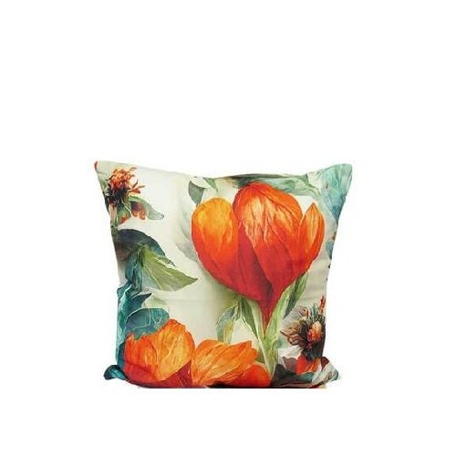 Orange Tulip Cushion - Paulas Home & Living