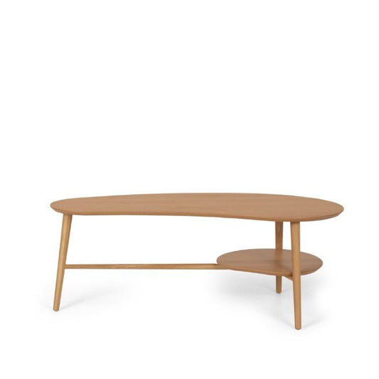 Oslo Coffee Table Shaped with Shelf - Paulas Home & Living