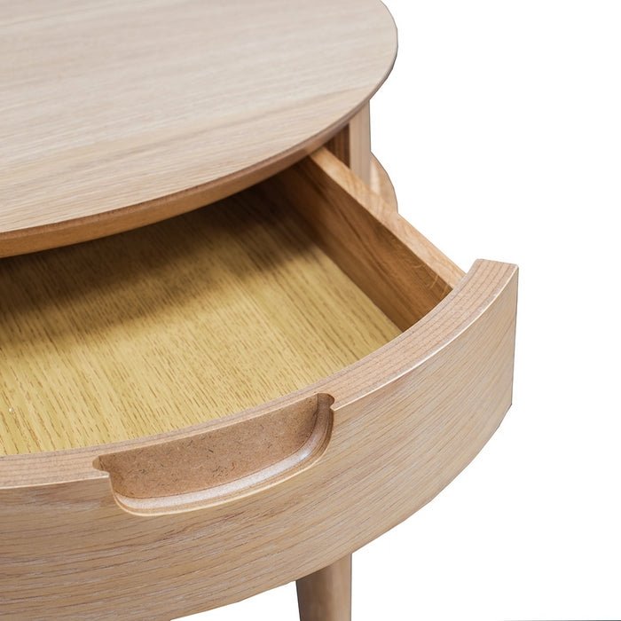 Oslo Side Table w Drawer - Paulas Home & Living