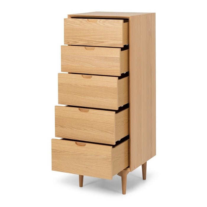 Oslo Tallboy 5 Drawer - Paulas Home & Living