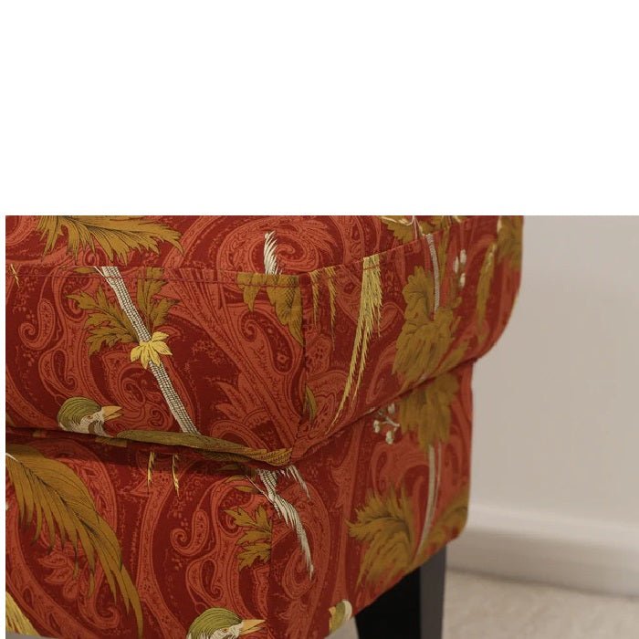 Ottoman – Chinoiserie fabric - Paulas Home & Living