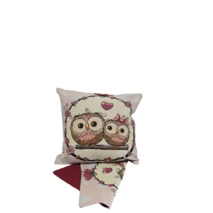 Owl Sweethearts Cushion - Paulas Home & Living