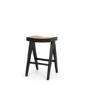 Palma Barstool - Black Oak Rattan - Paulas Home & Living