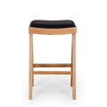 Palma Barstool - Natural Oak PU Seat - Paulas Home & Living