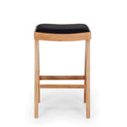 Palma Barstool - Natural Oak PU Seat - Paulas Home & Living