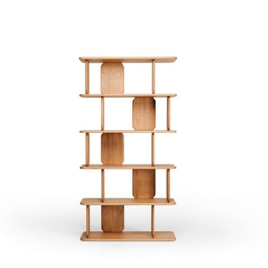 Panel Oak Bookcase High - Paulas Home & Living