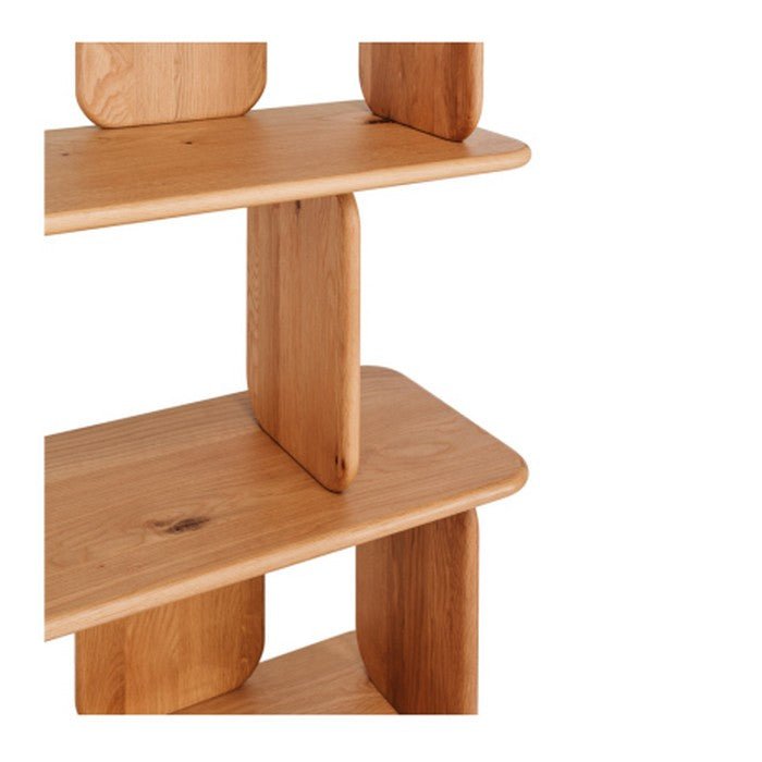 Panel Oak Bookcase High - Paulas Home & Living