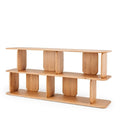 Panel Oak Bookcase Low - Paulas Home & Living