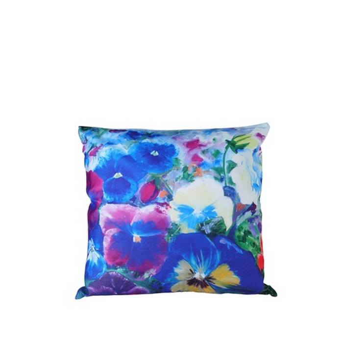 Pansies Painting Cushion - Paulas Home & Living