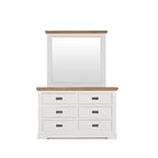Parisian Dresser 6 Drawer with Optional Matching Mirror - Paulas Home & Living