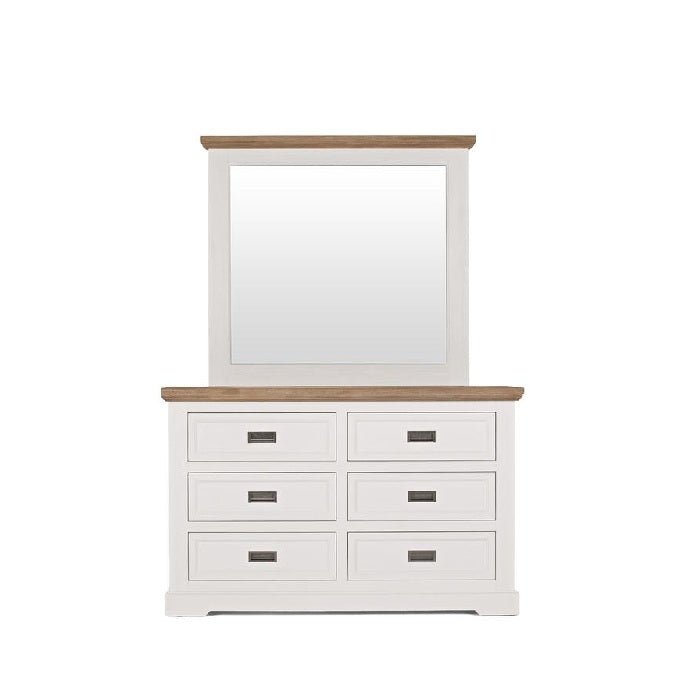 Parisian Dresser 6 Drawer with Optional Matching Mirror - Paulas Home & Living