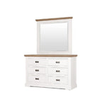 Parisian Dresser 6 Drawer with Optional Matching Mirror - Paulas Home & Living