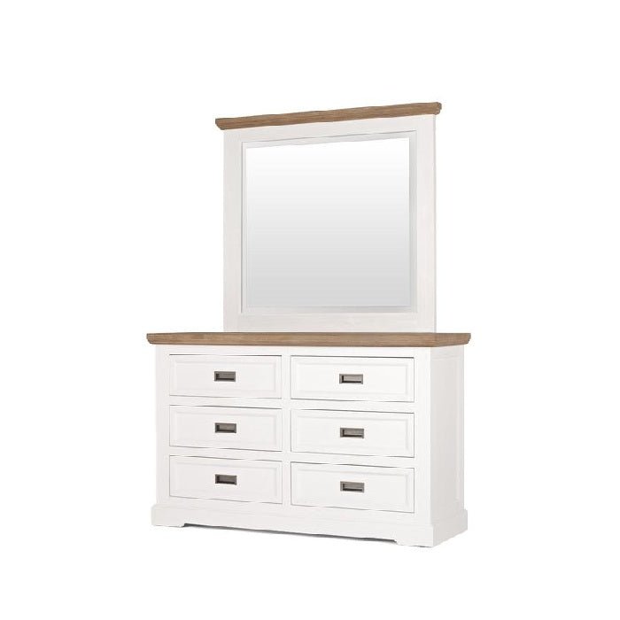 Parisian Dresser 6 Drawer with Optional Matching Mirror - Paulas Home & Living