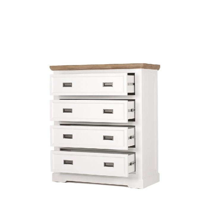 Parisian Tallboy 4 Drawer - Effortlessly French - Paulas Home & Living