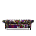 Patchwork 3 Seater Sofa - Velvet - Paulas Home & Living