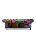 Patchwork 3 Seater Sofa - Velvet - Paulas Home & Living