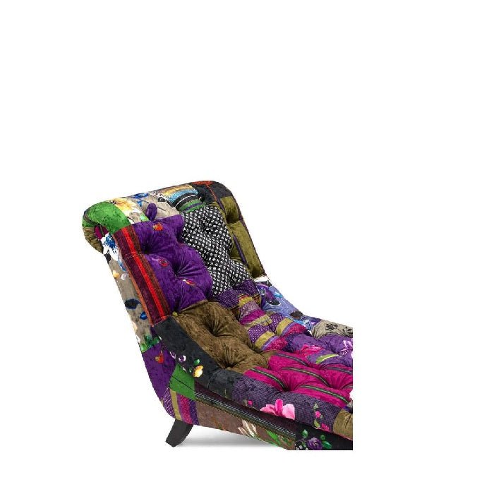Patchwork Chaise - velvet - Paulas Home & Living