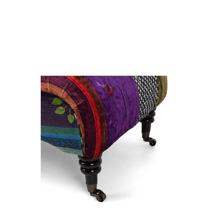 Patchwork Chaise - velvet - Paulas Home & Living