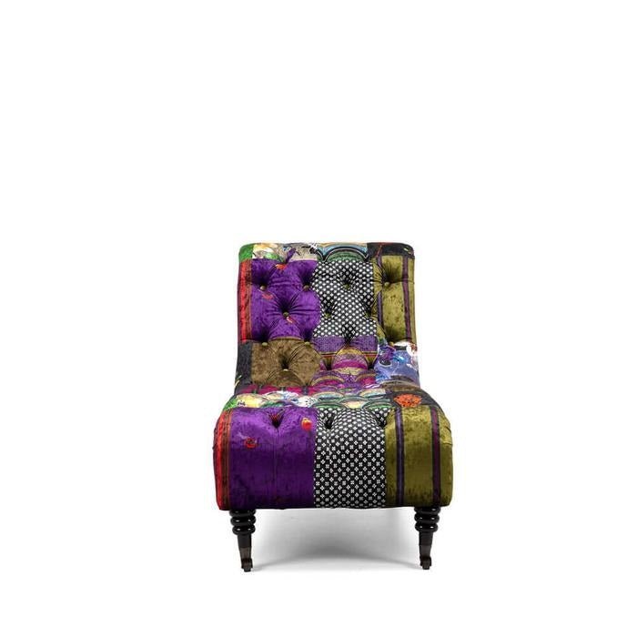 Patchwork Chaise - velvet - Paulas Home & Living