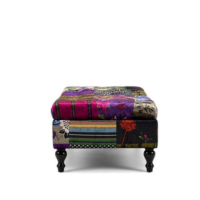 Patchwork Storage Ottoman - stunning - Paulas Home & Living