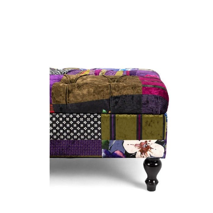 Patchwork Storage Ottoman - stunning - Paulas Home & Living