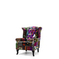 Patchwork Wingback Chair - Paulas Home & Living