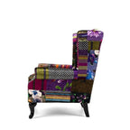 Patchwork Wingback Chair - Paulas Home & Living