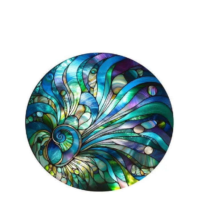 Paua Stained Glass Hanger 115dia
