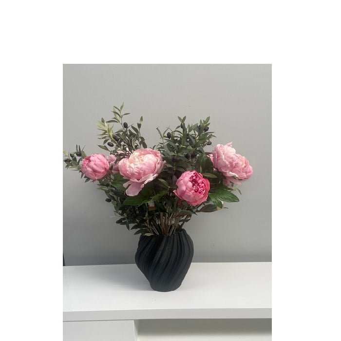 Peony Delight - Artificial Floral Arrangement & Vase - Paulas Home & Living