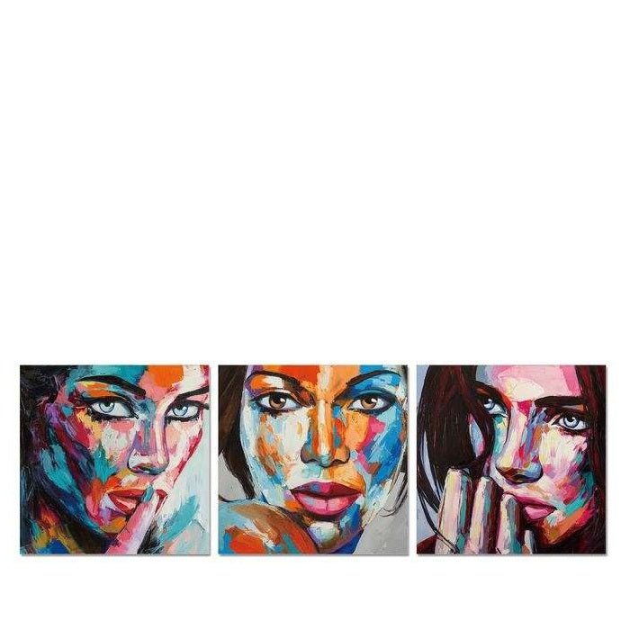 People Wall Art 3pc 2100w x 700h Perspex Wall Art - Paulas Home & Living
