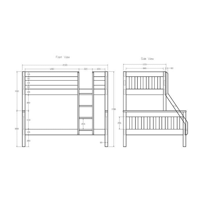 Peri Triple Bed - Single over Double - Paulas Home & Living