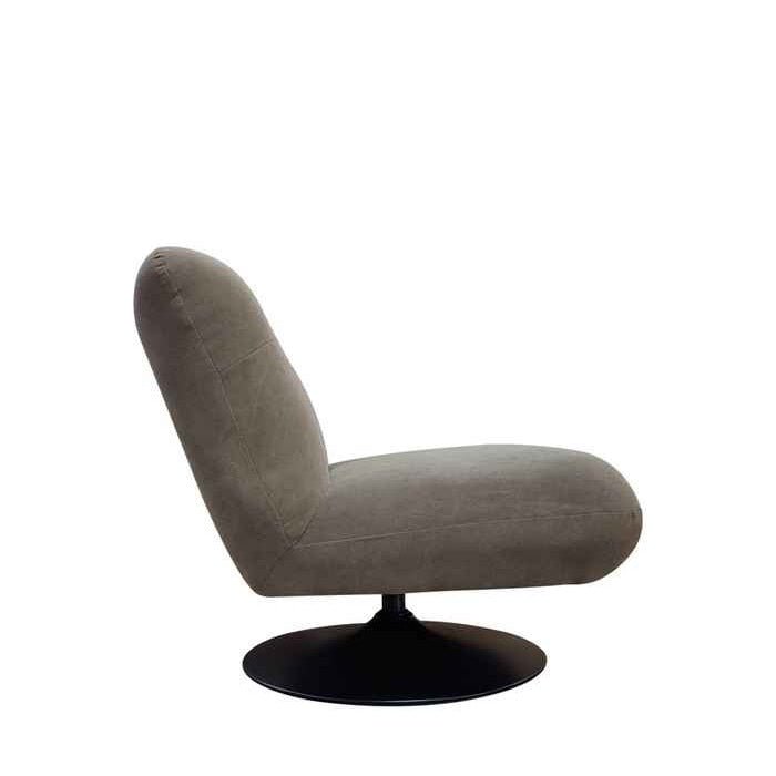 Phantom Swivel Club Chair - Truffle Canvas - Paulas Home & Living