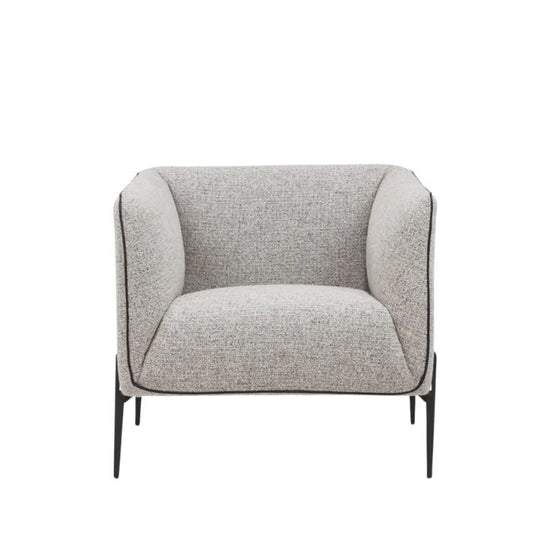 Piet Accent Chair with Leather piping - Paulas Home & Living