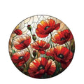 Poppies Stained Glass Hanger - Paulas Home & Living