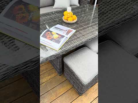 Bahamas Outdoor Dining Table Low - for casual lounge dining