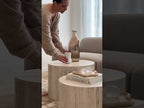 Dice Coffee Tables 2 pce Set - Round
