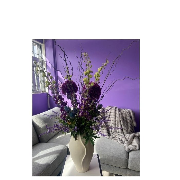 Purple Passion - Artificial Floral Arrangement & Vase - Paulas Home & Living