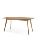 Radius Dining Table - 1600w - Oak Top - Paulas Home & Living