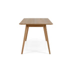 Radius Dining Table - 1600w - Oak Top - Paulas Home & Living