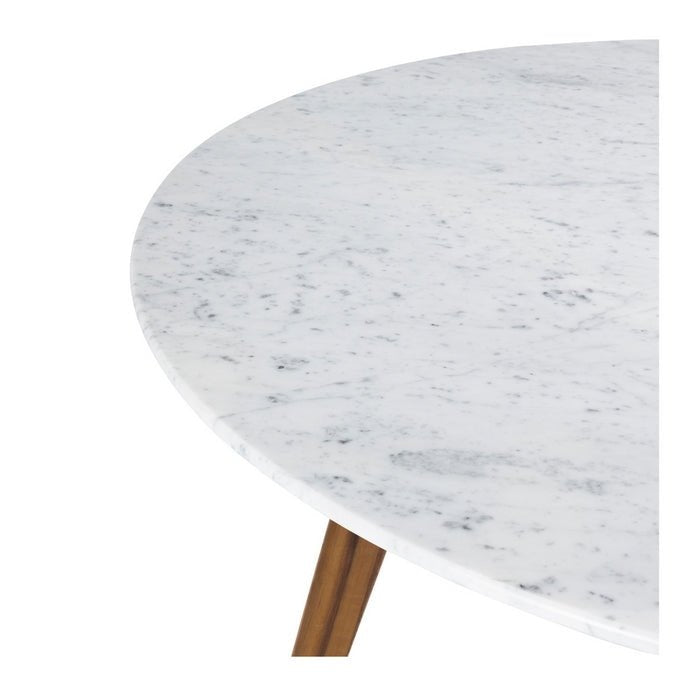 Radius Dining Table - Marble 1.2Dia - Walnut - Paulas Home & Living