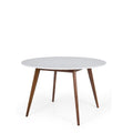 Radius Dining Table - Marble 1.2Dia - Walnut - Paulas Home & Living