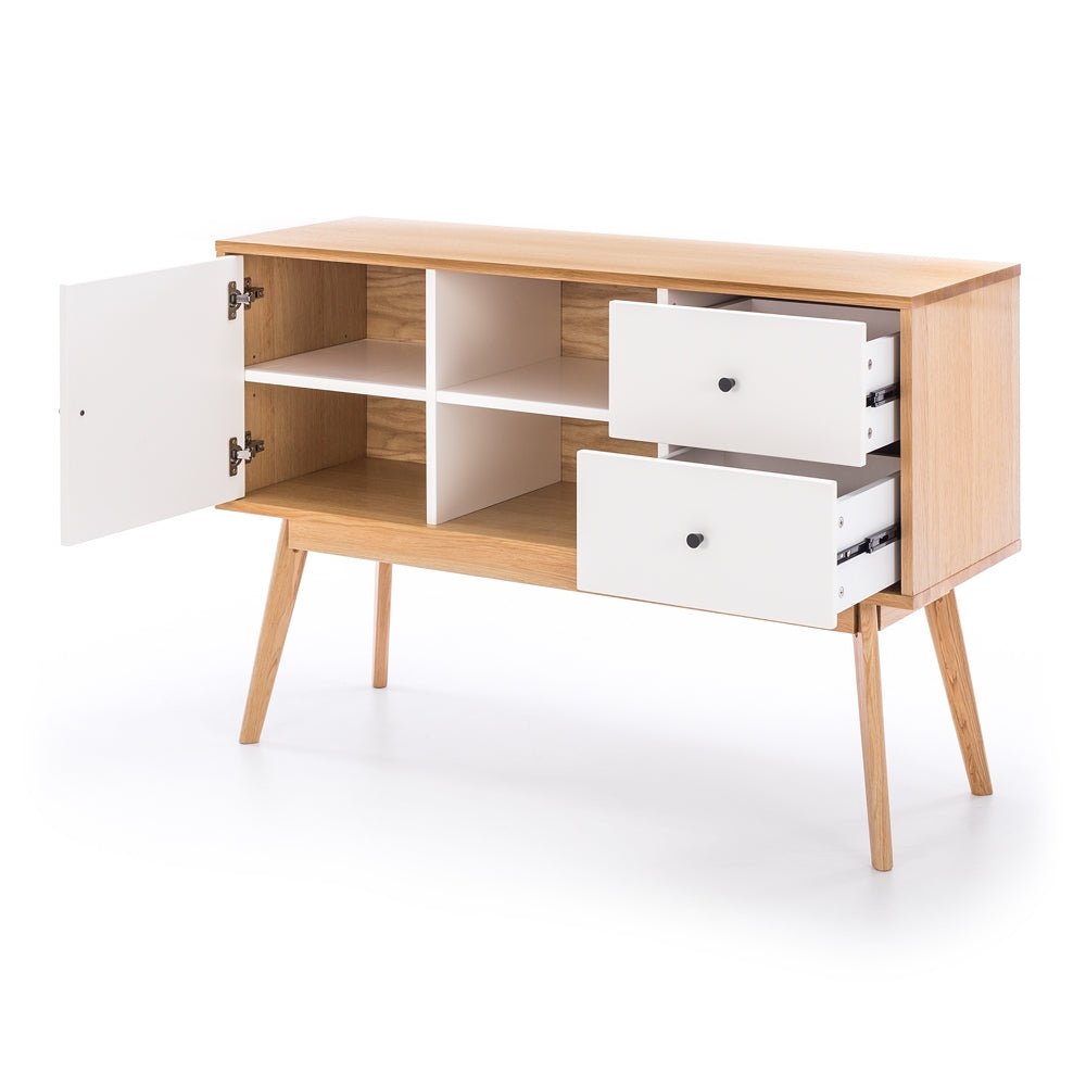 Radius Sideboard Buffet - White - 1250w - Paulas Home & Living