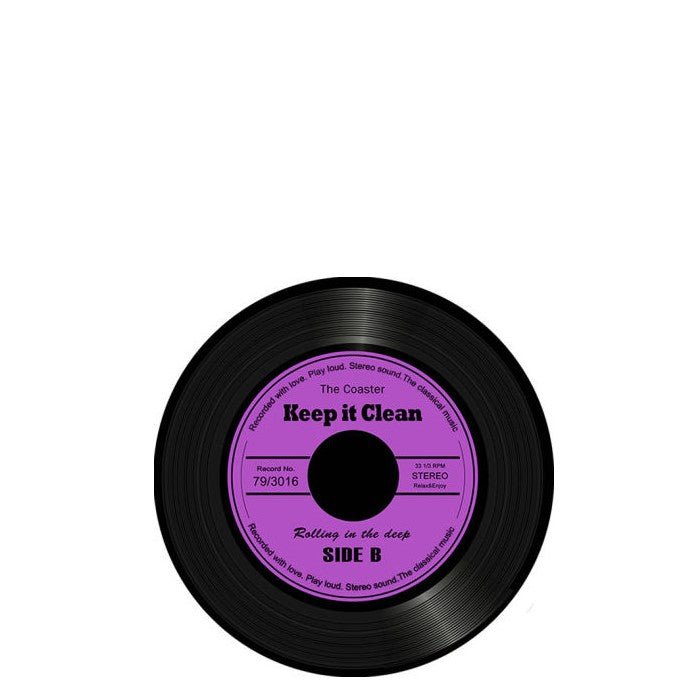 Record Coaster Set - Glass - Paulas Home & Living