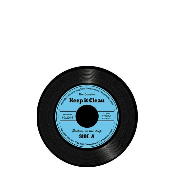 Record Coaster Set - Glass - Paulas Home & Living