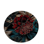 Red Flower Glass Side Table - Paulas Home & Living