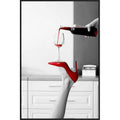 Red Stiletto, Red Wine canvas - Paulas Home & Living